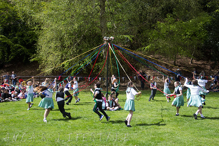 24 Victorian May Day at Quarry Bank National Trust with maypole dancing