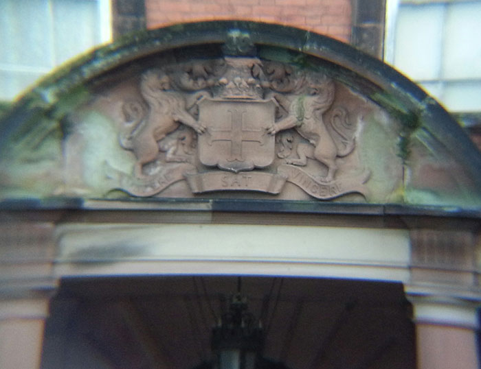 Detail of the door picture taken with the telescope lens