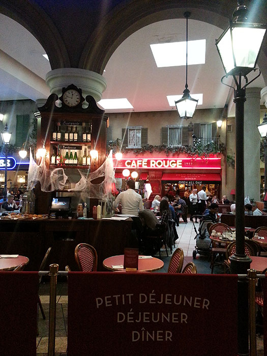 Café Rouge at intu Trafford Centre. Picture from outside