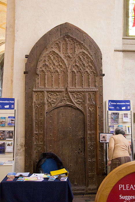  Old door at St Albans Cathedral