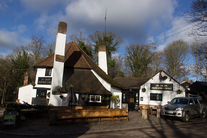 Ye Olde Fighting Cocks. Oldest pub in England
