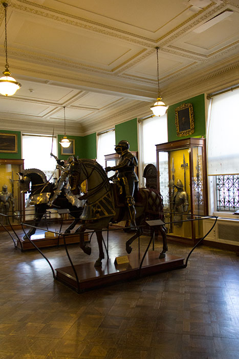 Display in the Armoury rooms