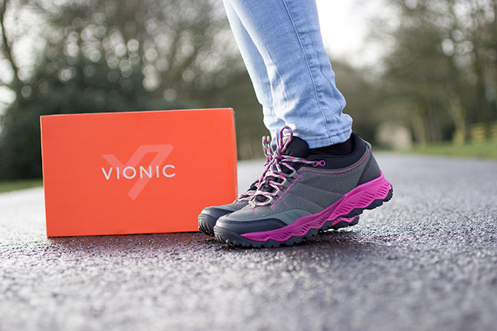 Pink cheap vionic shoes