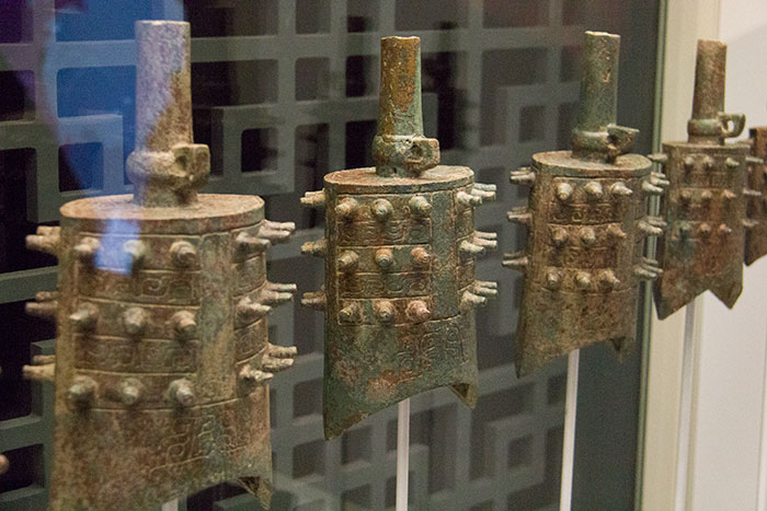 Bells at The Terracotta Warriors. World Museum Liverpool