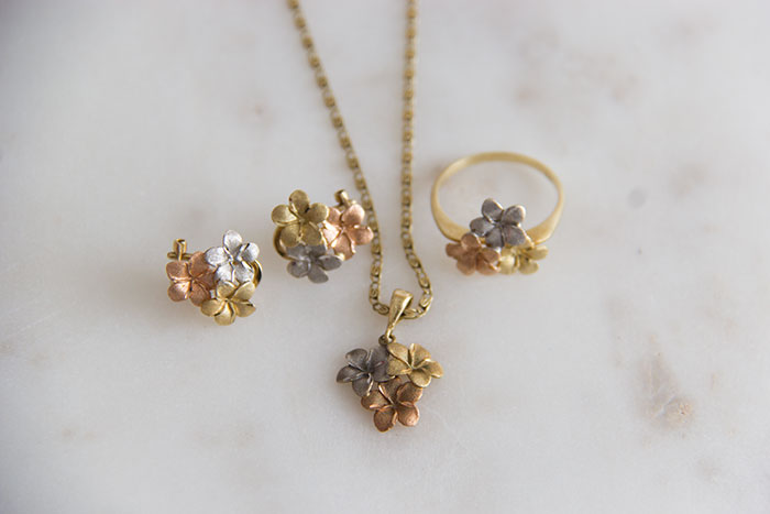 My favourite pieces of jewellery - flower set