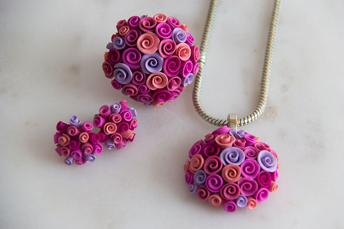 My favourite pieces of jewellery - handmade flowers