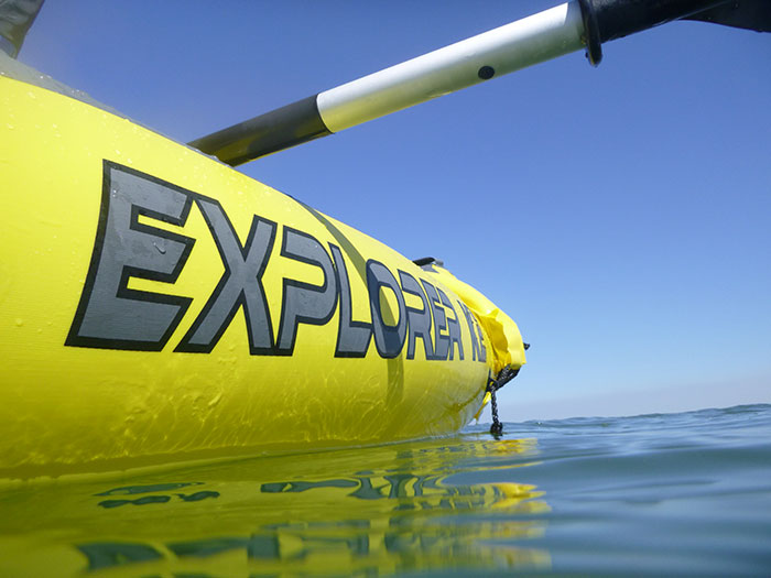 Kayaking. The inflatable kayak