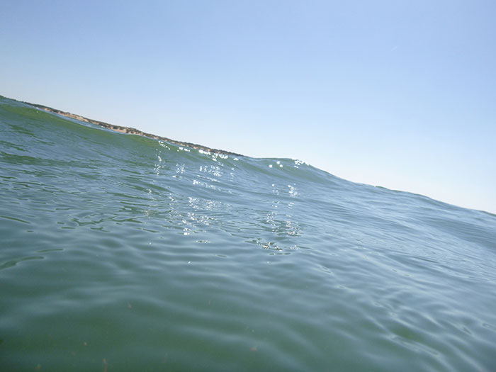 Kayaking. The waves