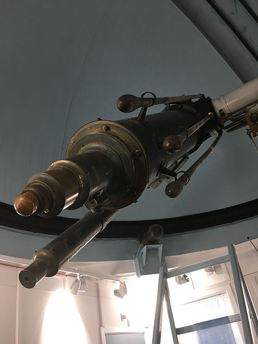 Detail of telescope at Jeremiah Horrocks Observatory