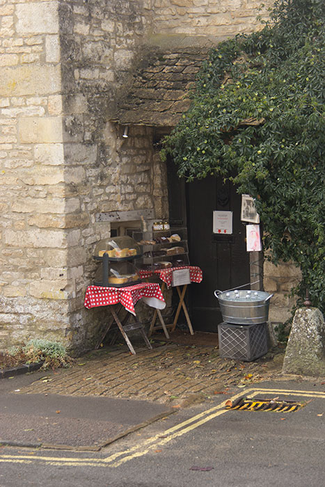 Homemade cakes in Castle Combe. By Mac