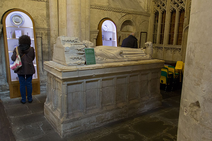  Malmesbury Abbey. Athelstan's tomb