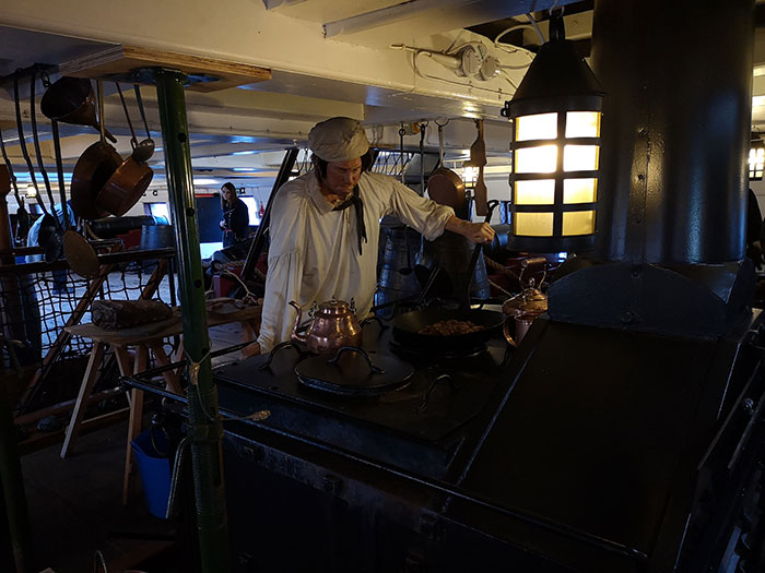 Cook on HMS Trincomalee