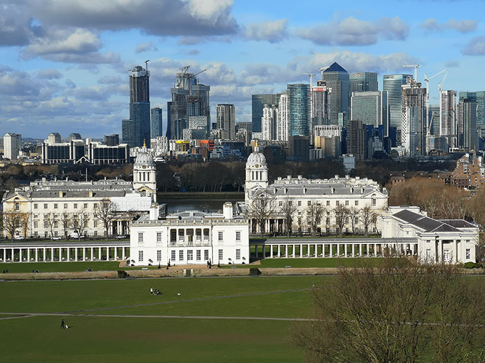 Queen's House, view from the Royal Observatory