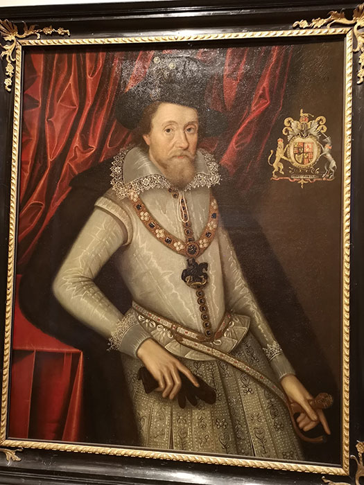 James I painting. Queen's House