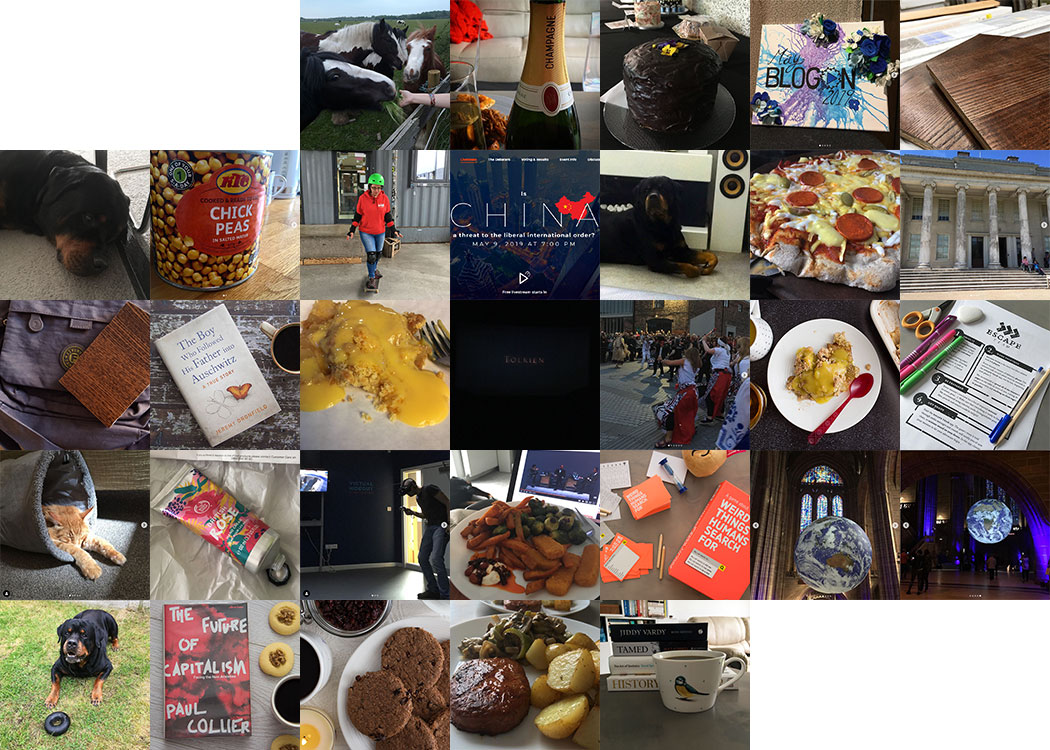 May. A collage of daily pictures, taken in May