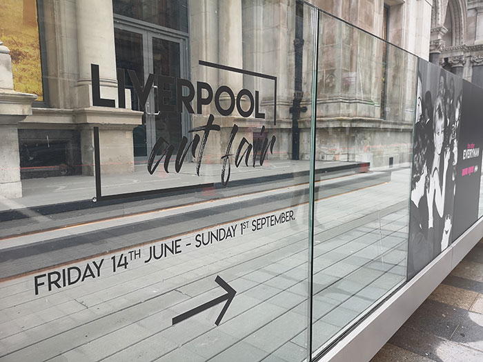Liverpool Art Fair at Metquarter sign