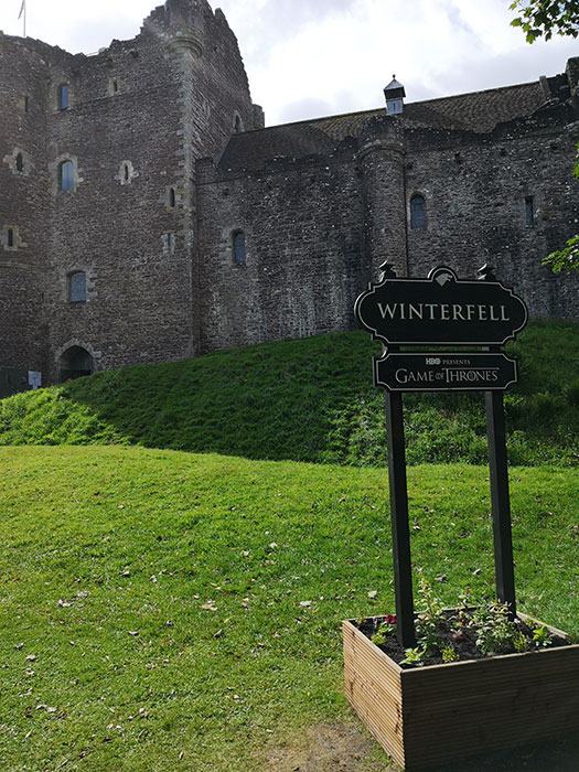 Doune Castle as Winterfell