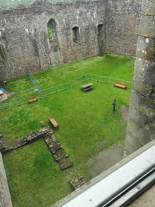 Interior lawn at Doune Castle