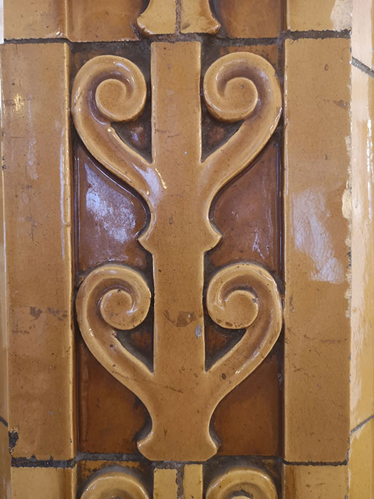 Detail of terracotta tile