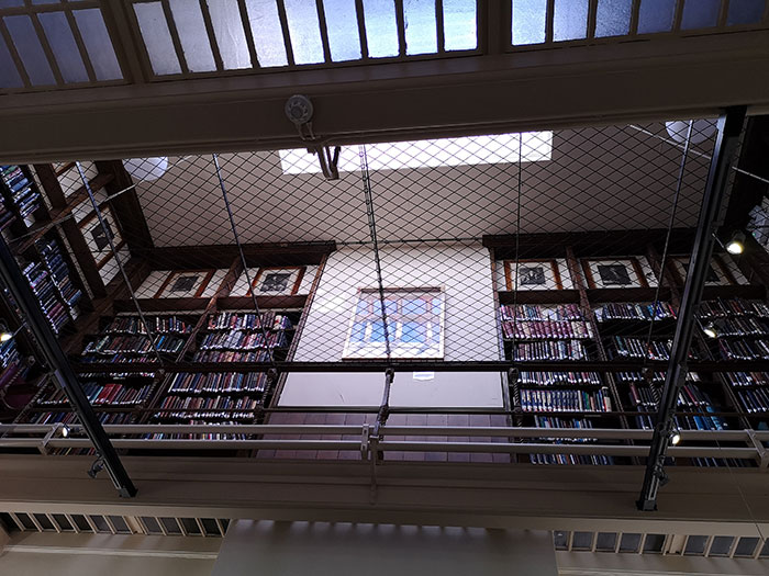 Second floor of the library at Liverpool Medical Institution