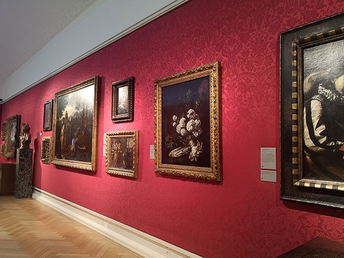 Paintings on display at the Ashmolean