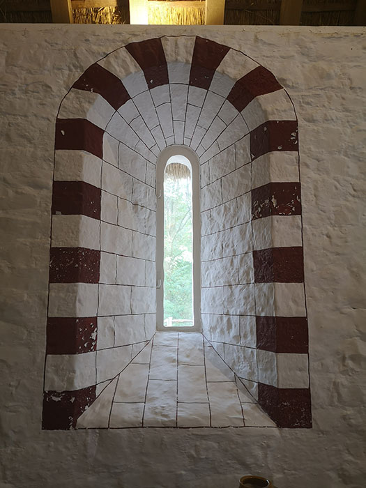 Window in the castle at St Fagans Museum