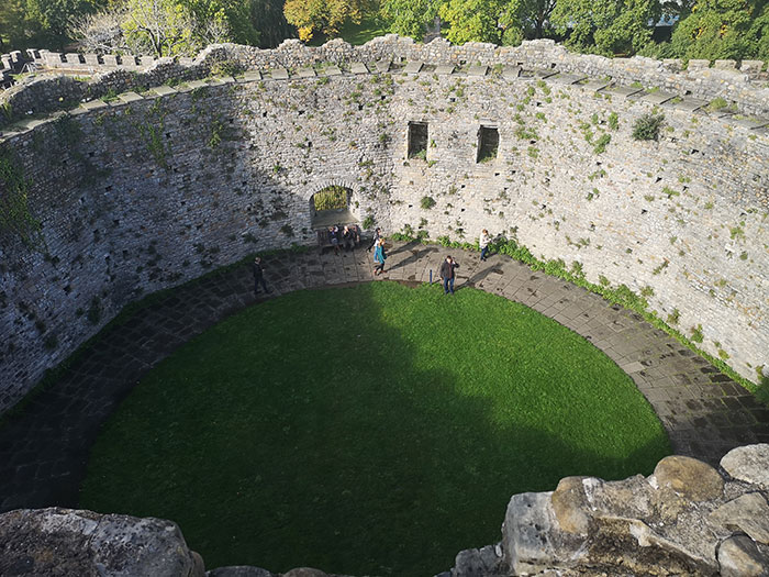  View of the interior courtyard of the castle