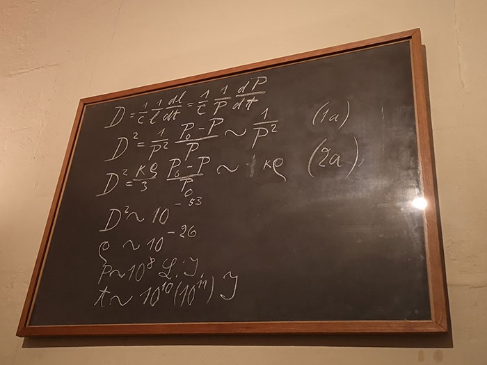 Einstein's blackboard