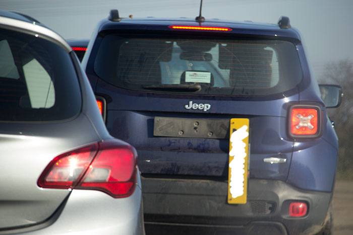 Car damaged by the monkeys