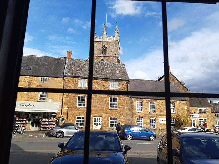Red Lion Inn Deddington. View from our window
