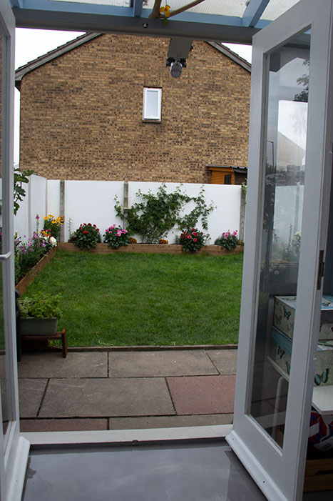 door to the garden