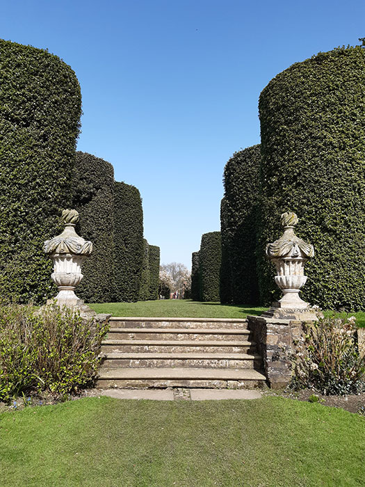 Stairs in the formal garden at Arley Gardens