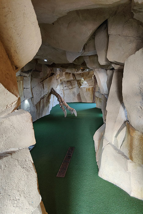 detail of the course at Dino Falls Adventure Golf