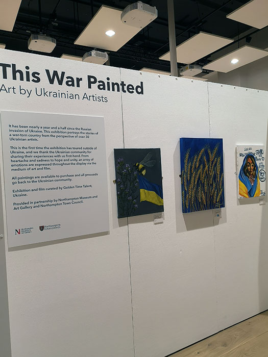 This war painted an exhibition by Ukrainian artists