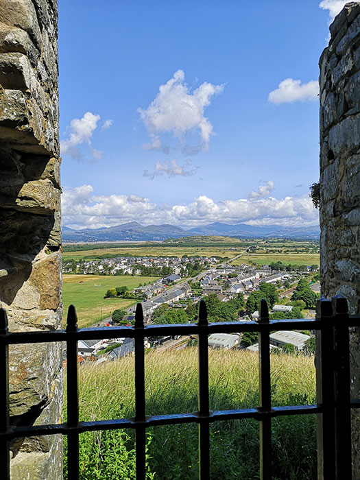 view from Harlech Castle