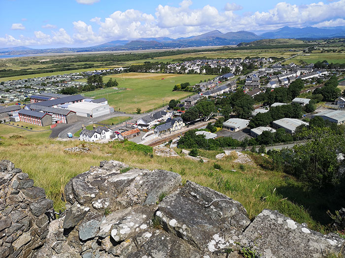 view from Harlech Castle