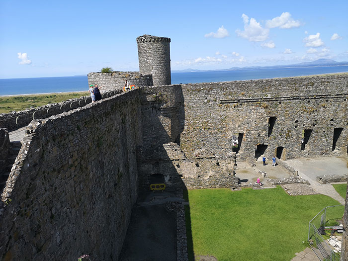 on top of Harlech Castle