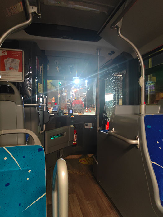 bus at night