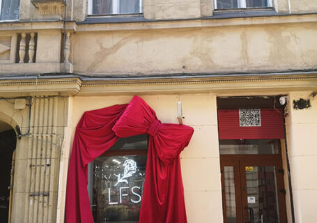 Shop fronts in Lviv