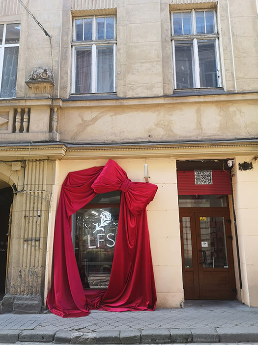 Shop fronts in Lviv