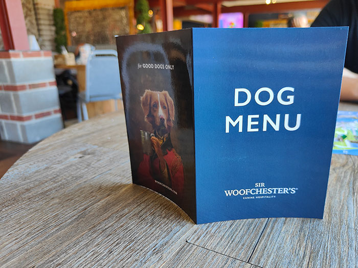 dog menu